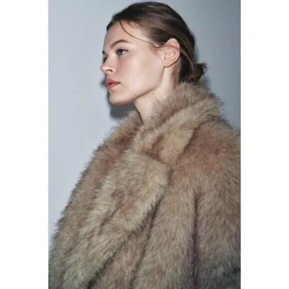 ZARA ZW COLLECTION LIMITED EDITION FAUX FUR VEST - Picture 8 of 16